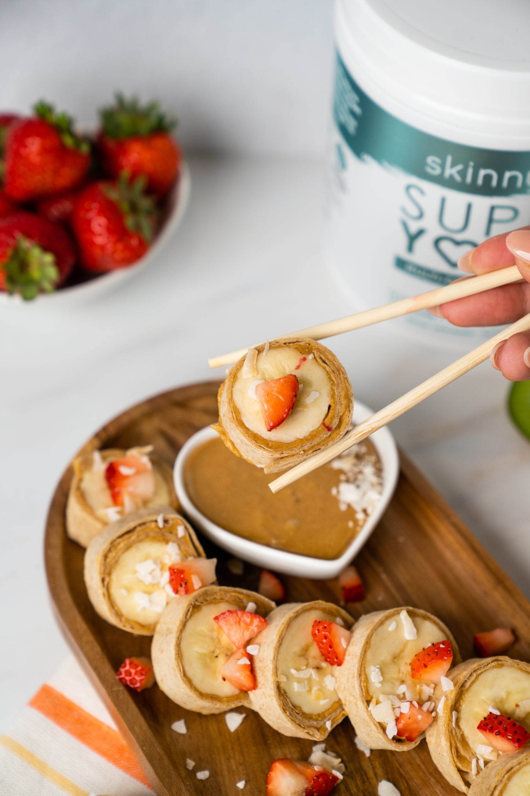 Giggle-Gummy Banana Sushi Rolls