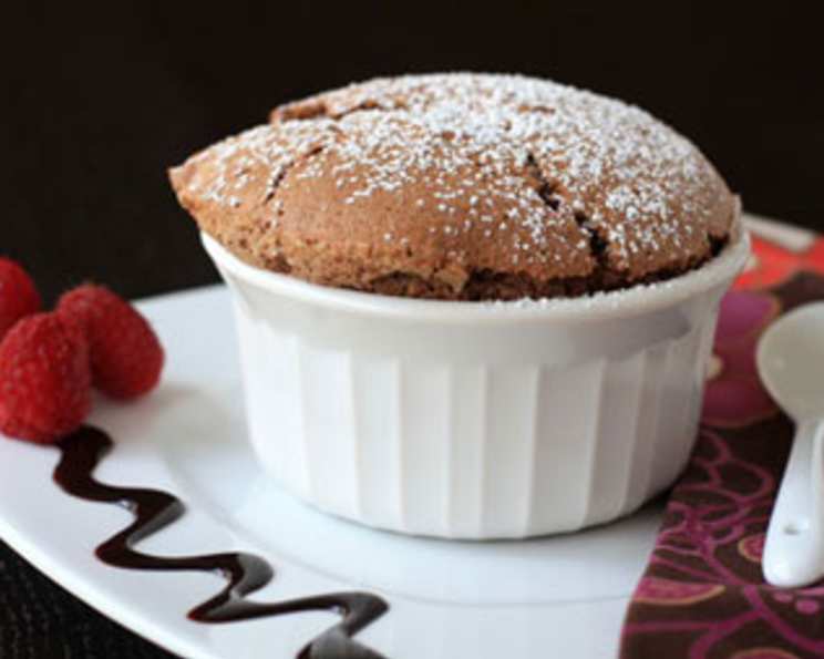 Genuine Chocolate Soufflé with Vanilla Bean