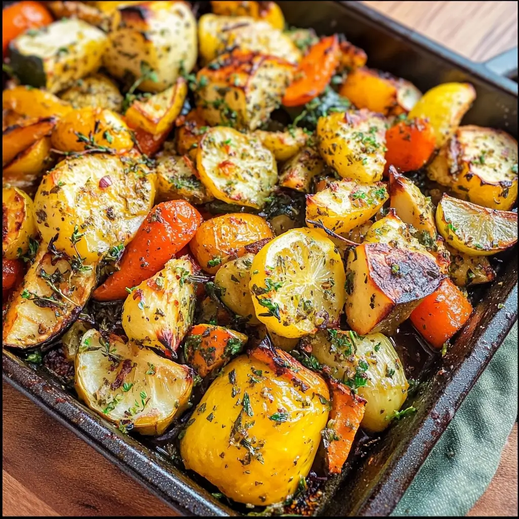 Community-Driven Lemon Herb Roasted Vegetables