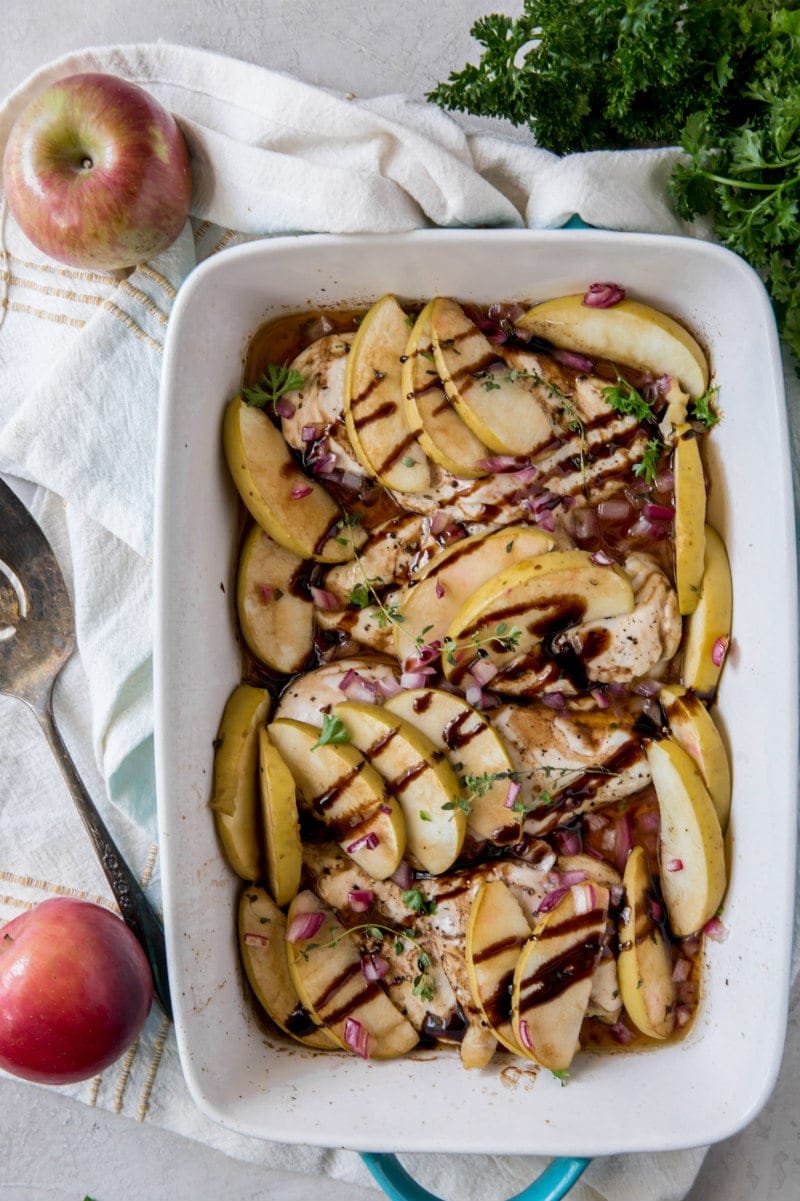 Caramelized Apple & Thyme Slow-Cooker Chicken