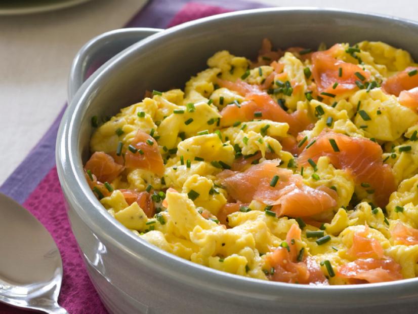 Savory Chive & Herb Scrambled Eggs with Smoked Salmon