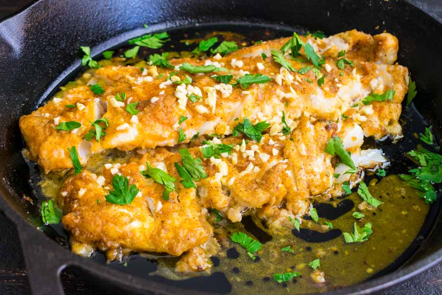 Mediterranean Lemon-Garlic Baked Cod
