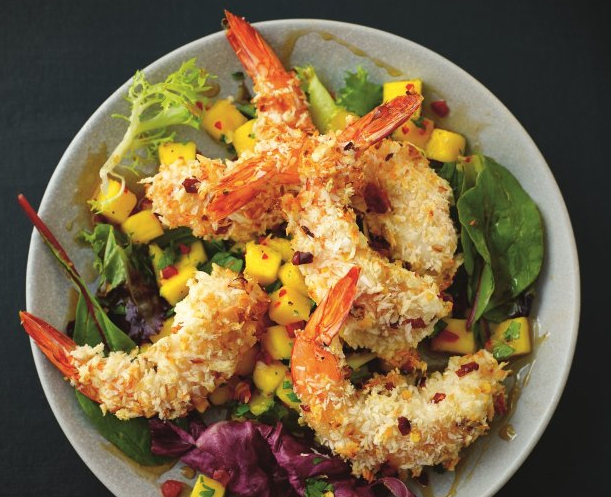 Tropical Shrimp and Mango Salad with Coconut Vinaigrette