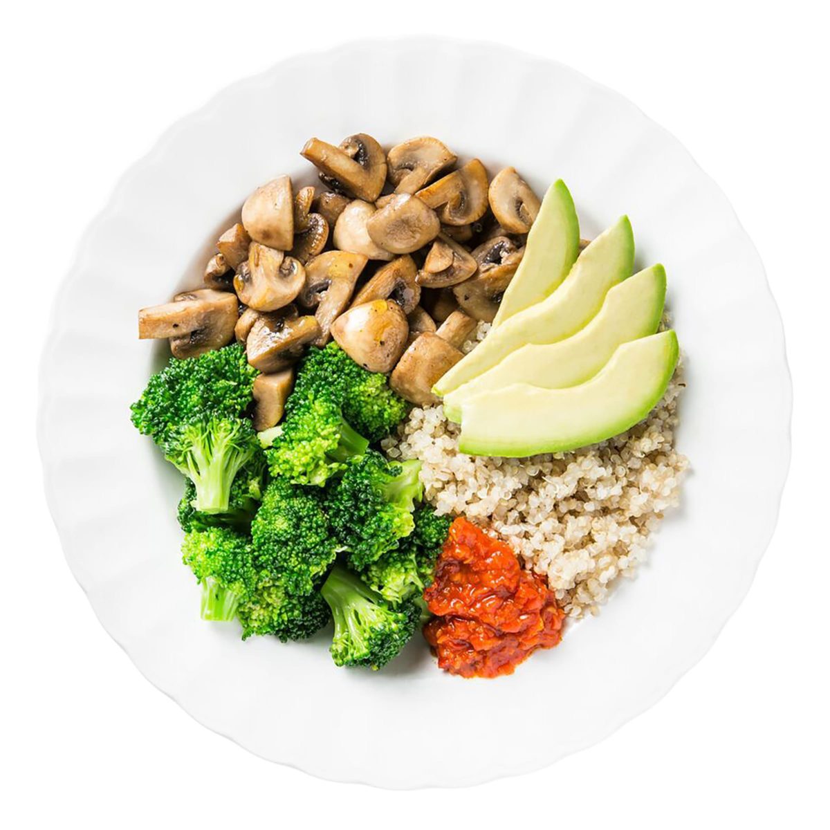 Crispy Broccoli & Cheese Quinoa Bowls