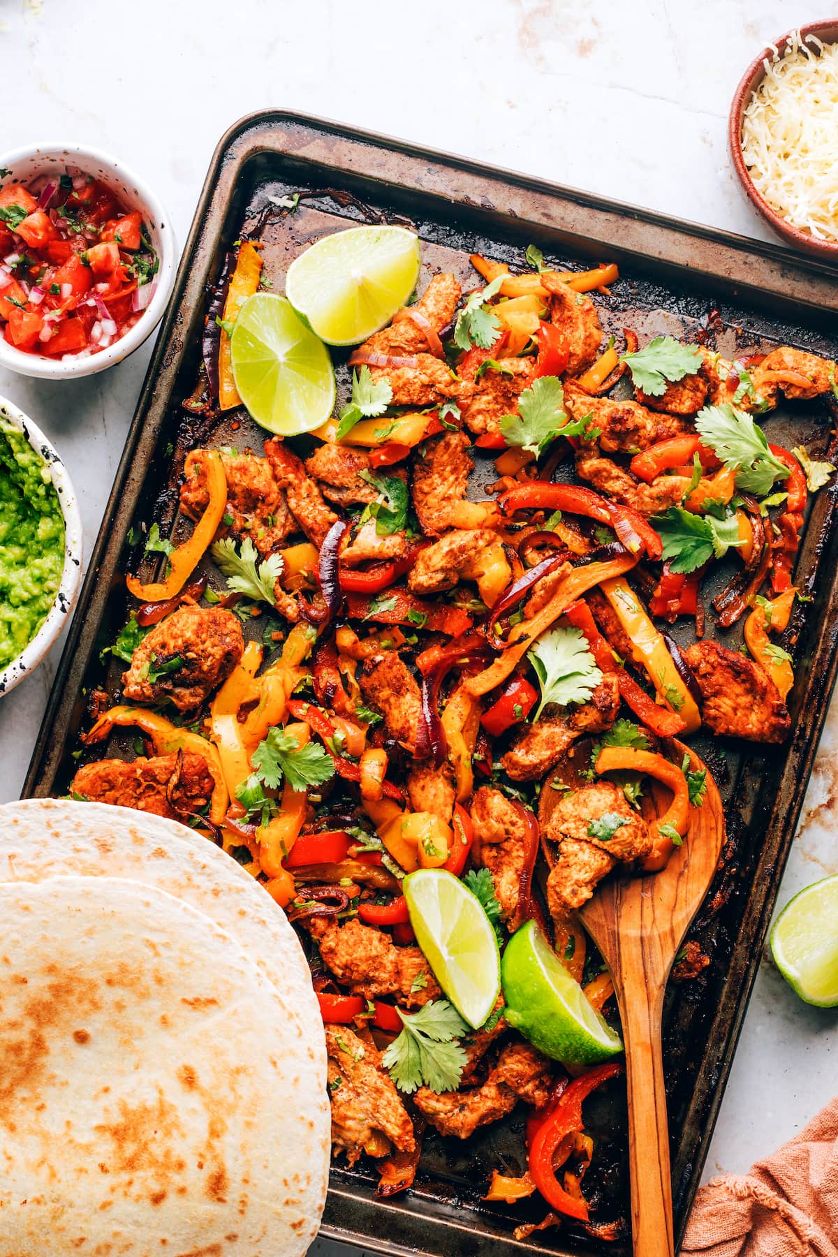 One-Pan Chicken & Veggie Sheet Pan Fajitas