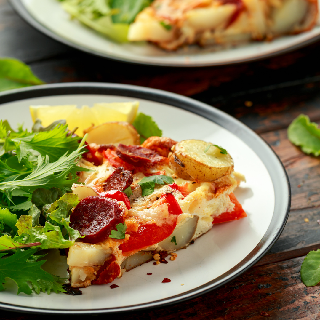 Authentic Basque-Style Chorizo and Egg Frittata