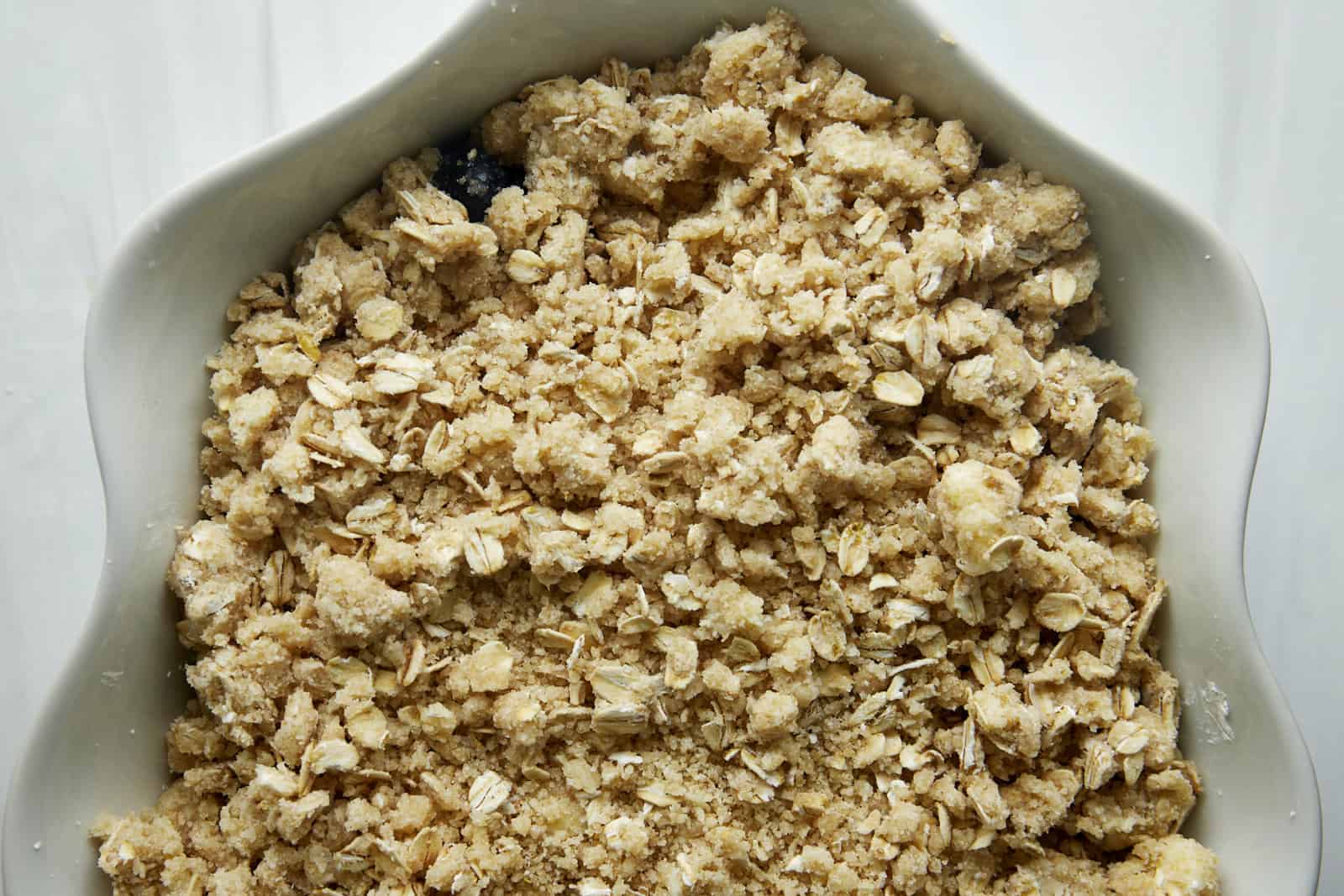 Lakers Blueberry Crisp with Oat Crumble