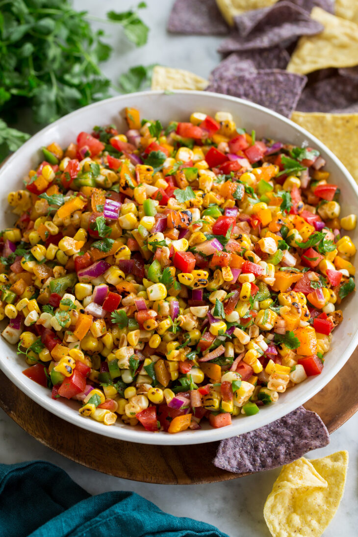 Red Chile Beef Tacos with Charred Corn Salsa