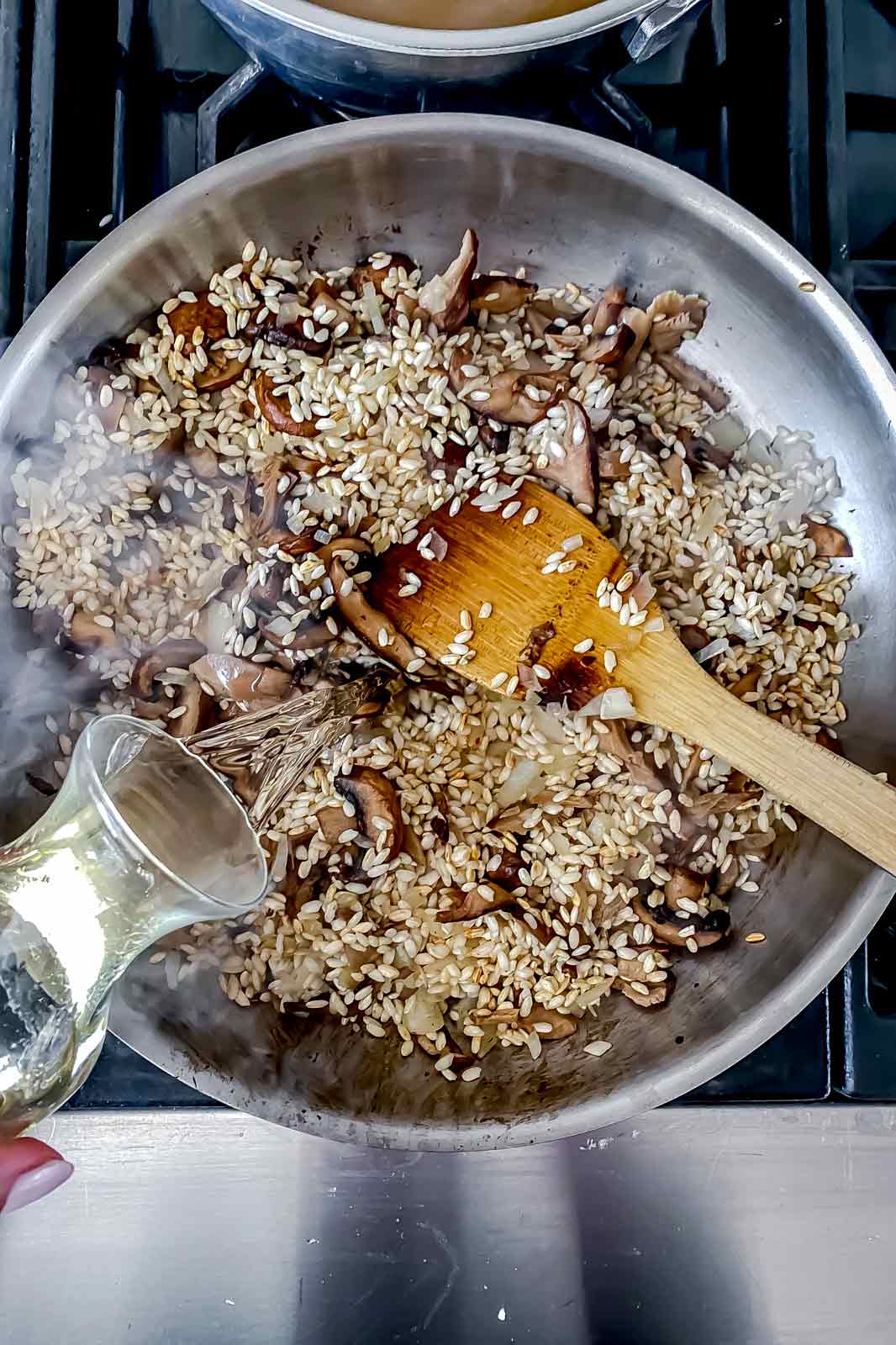 Honjozo-Style Sake-Infused Mushroom Risotto