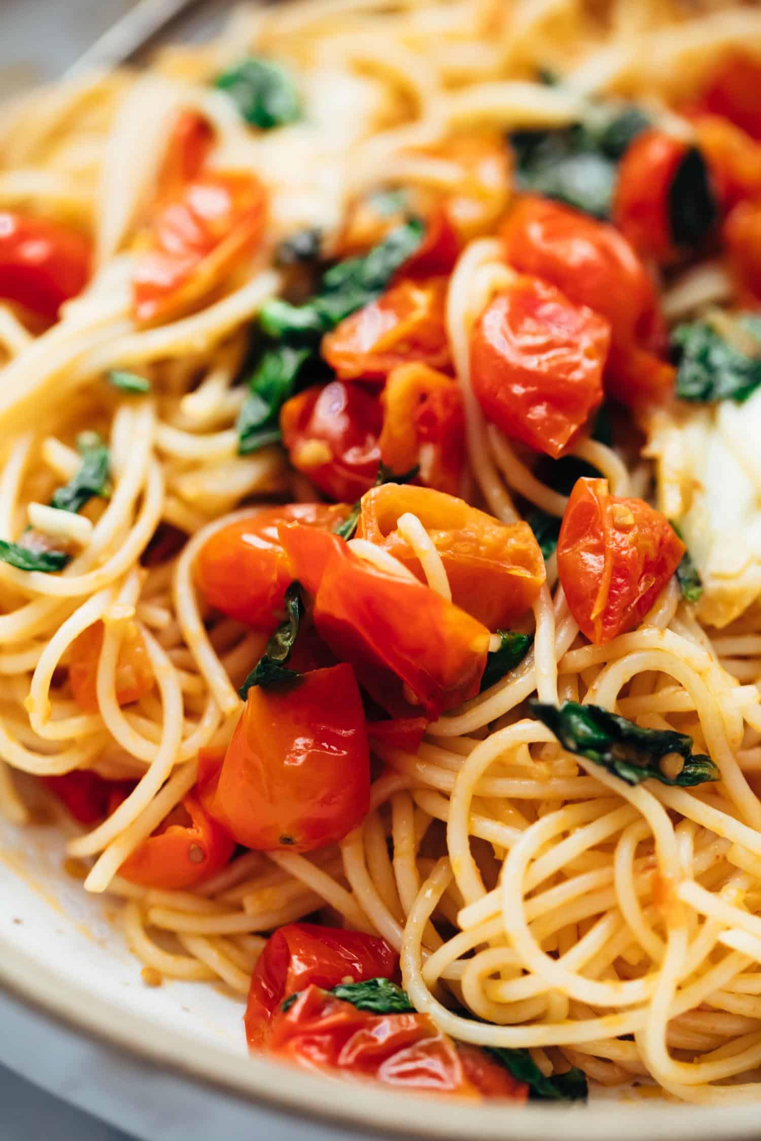 Bon-Appétit Tomato Basil Pasta with Cherry Tomatoes