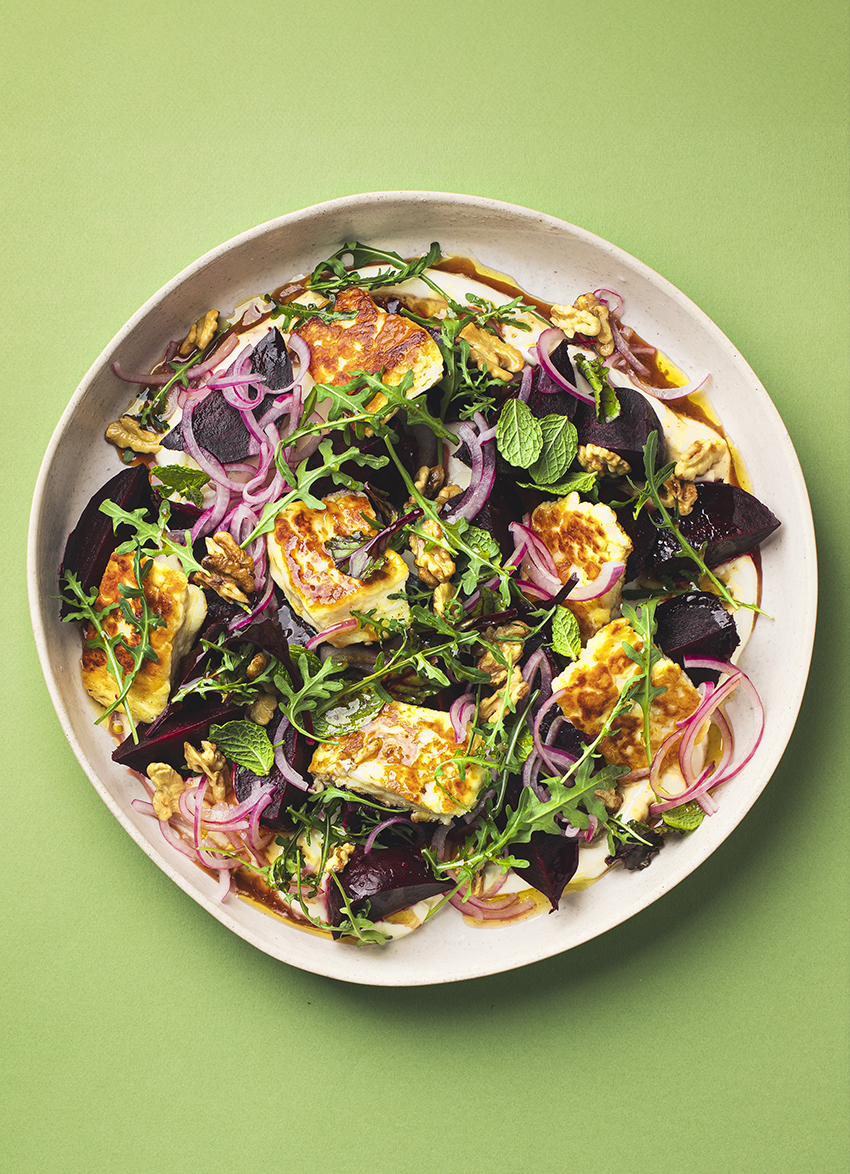 Pomegranate & Roasted Beetroot Salad with Citrus Vinaigrette