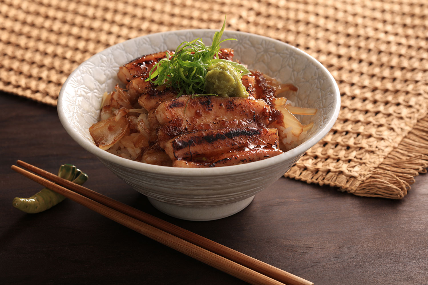 Japanese Seafood Donburi with Pickled Vegetables