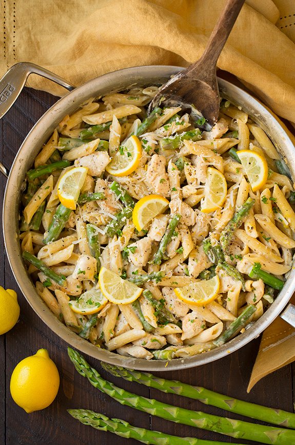 Lemon-Pea Asparagus Pasta with Fresh Basil