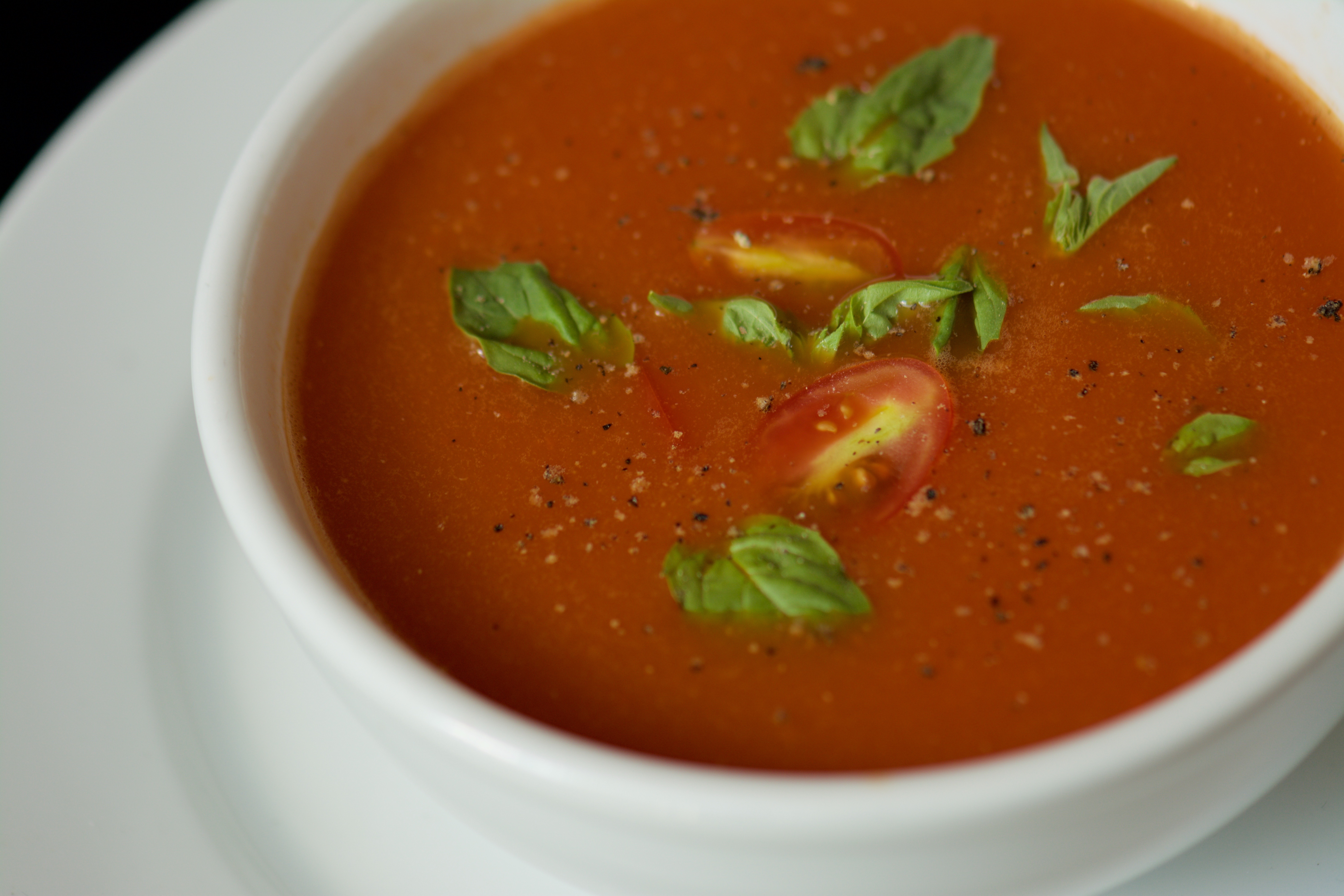 Slow-Simmered Heirloom Tomato and Herb Soup