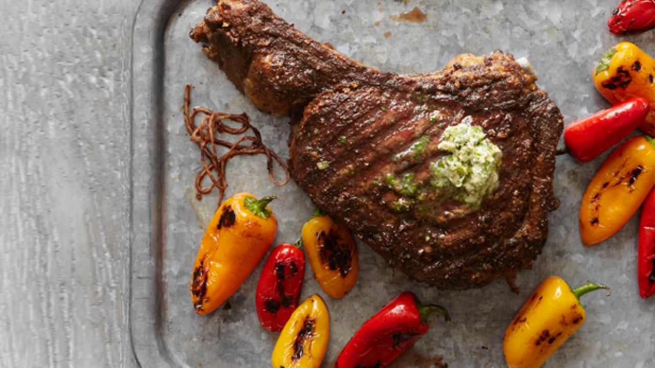 Authentic AU Herb-Crusted Ribeye Steak