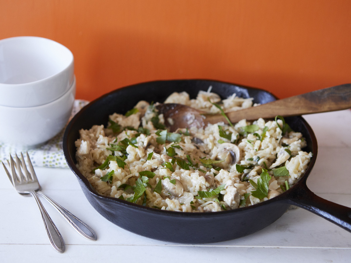 Most Comforting Chicken and Mushroom Risotto