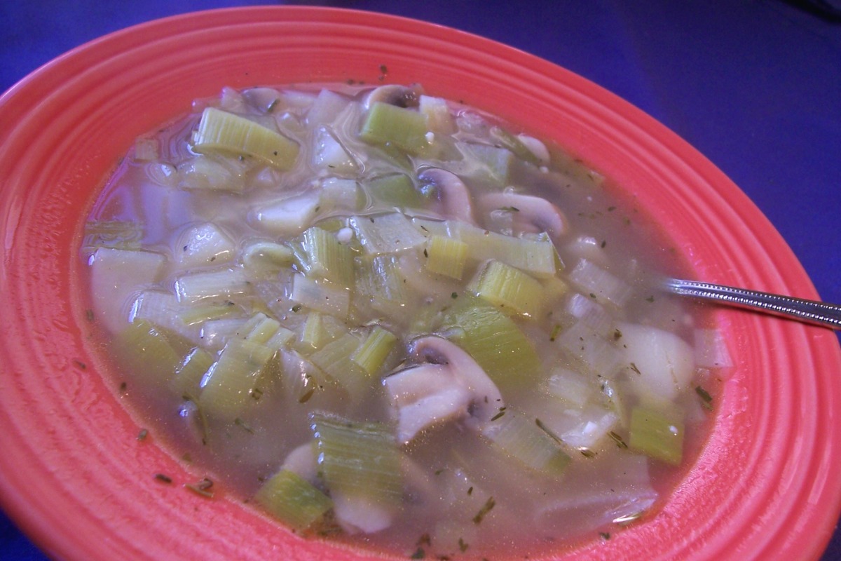 Rainy Day Mushroom & Leek Soup