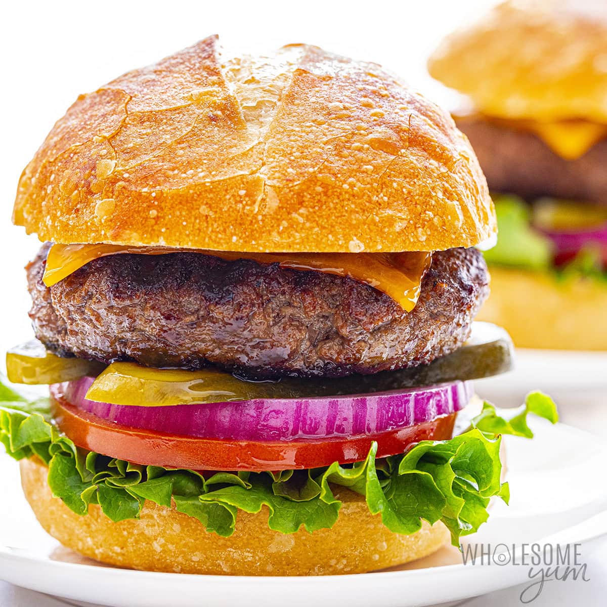 True Authentic Beef Burger with Heritage Toppings