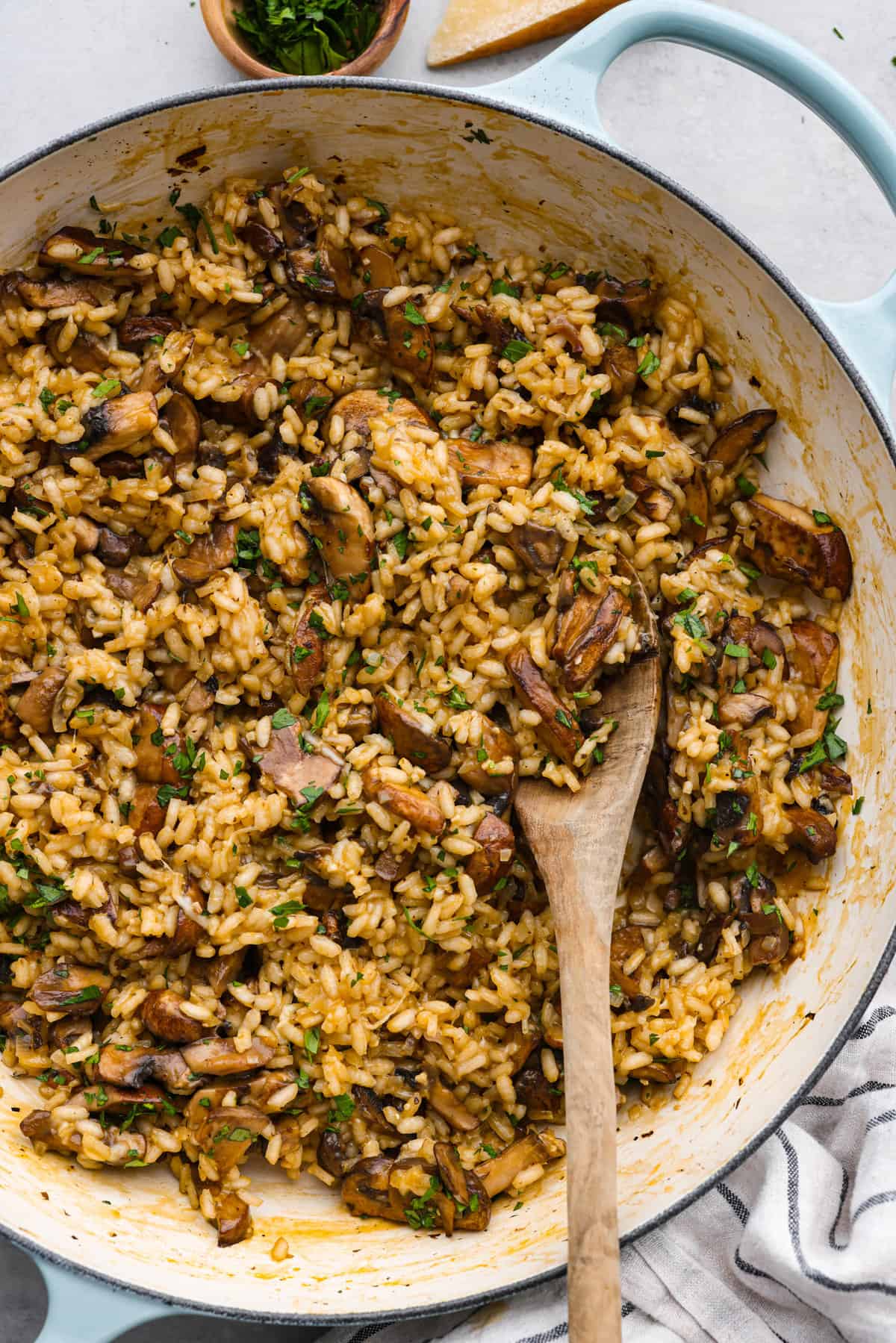 Real Deal Creamy Mushroom Risotto