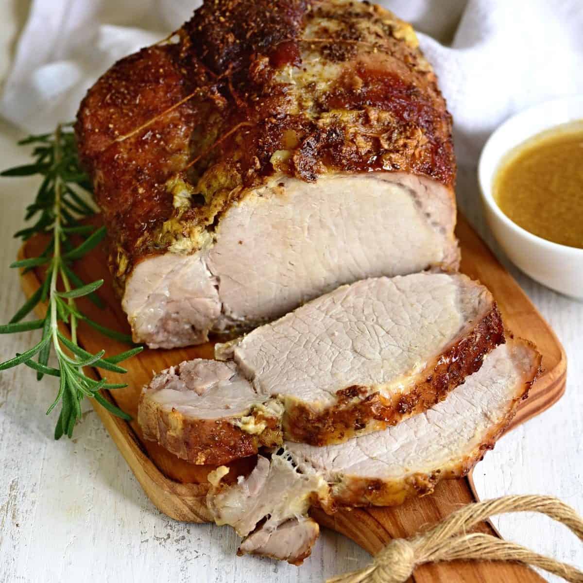 Crisp-Crusted Pork Shoulder with Pineapple-Mustard Glaze