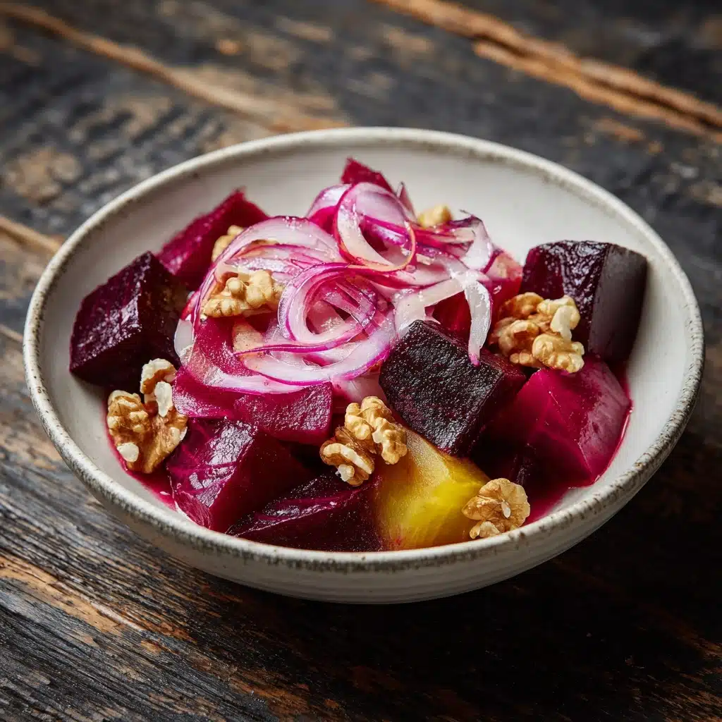 Roasted Beet & Fresh Fig Salad with Walnut Vinaigrette