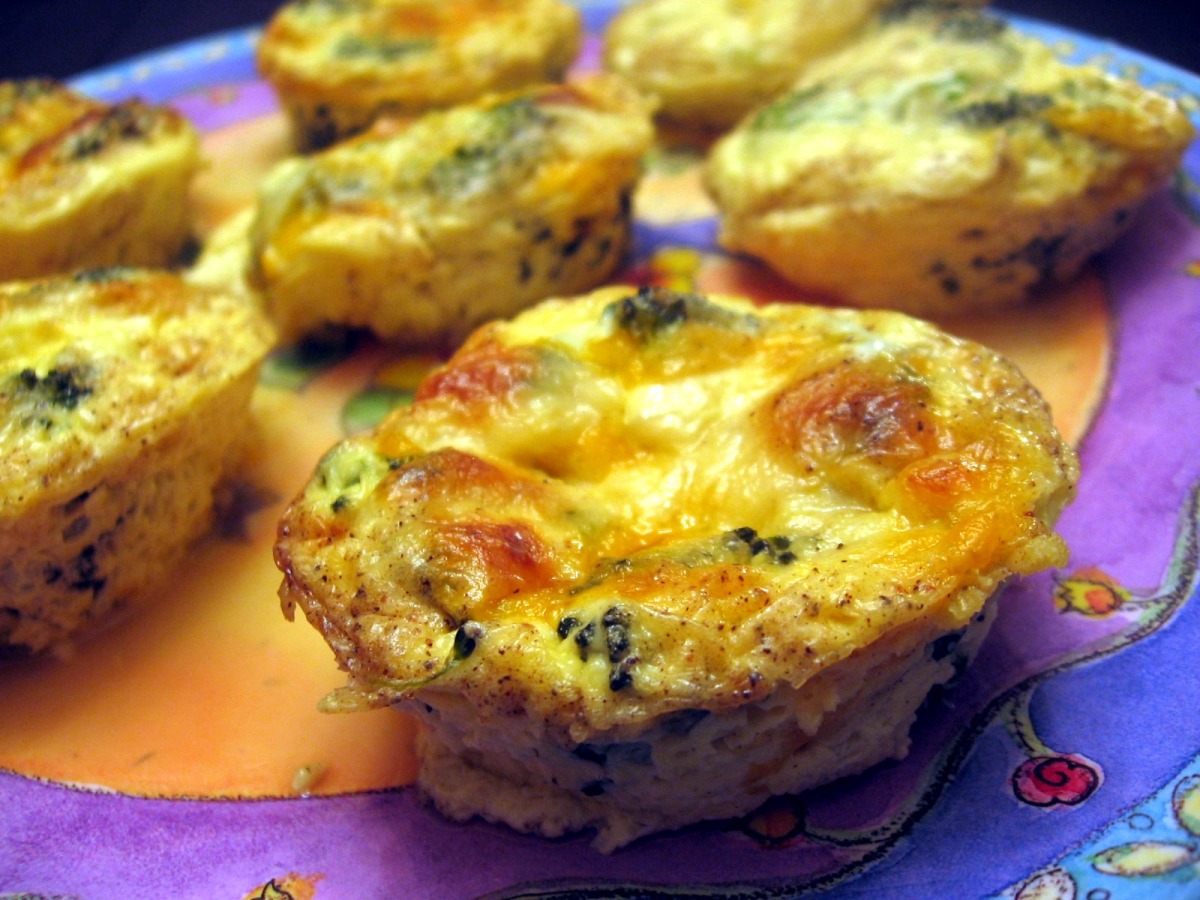 Meme-ified Mini Quiches with Chive and Cheddar