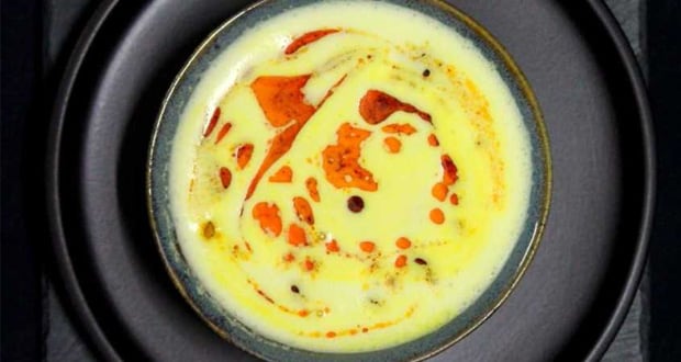 Velvet Corn & Ginger Soup with Miso Umami