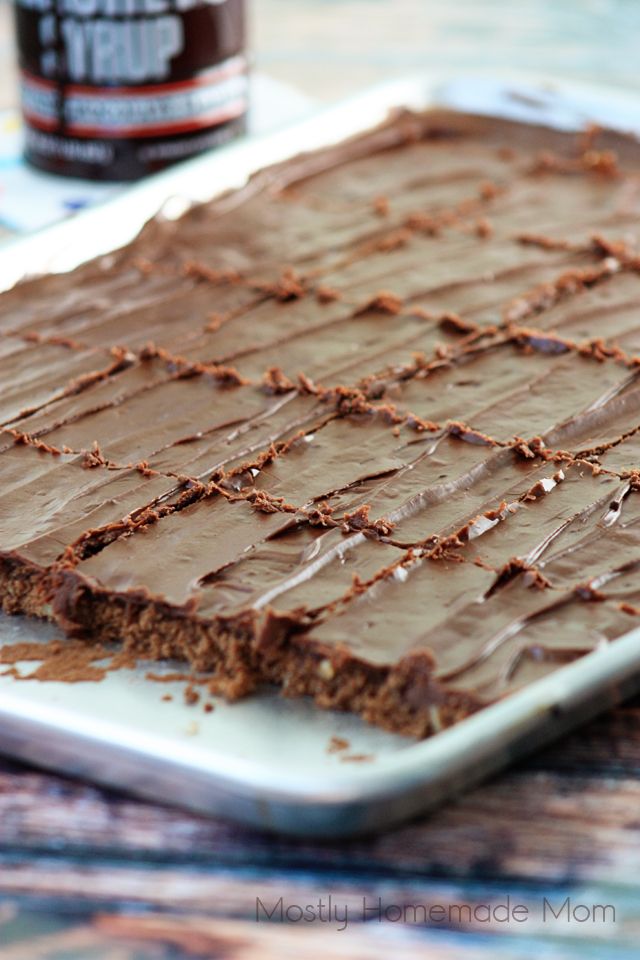 Serious Decadent Chocolate Brownies on Sheet Pan