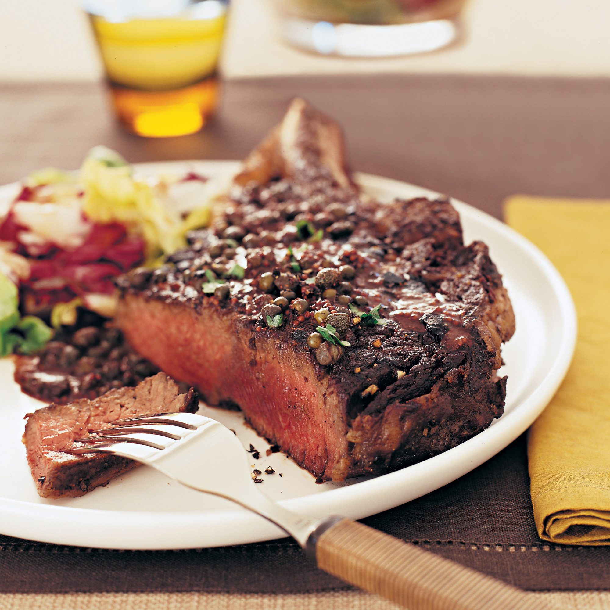 James' AU-Style Ribeye Steak with Black Pepper Crust