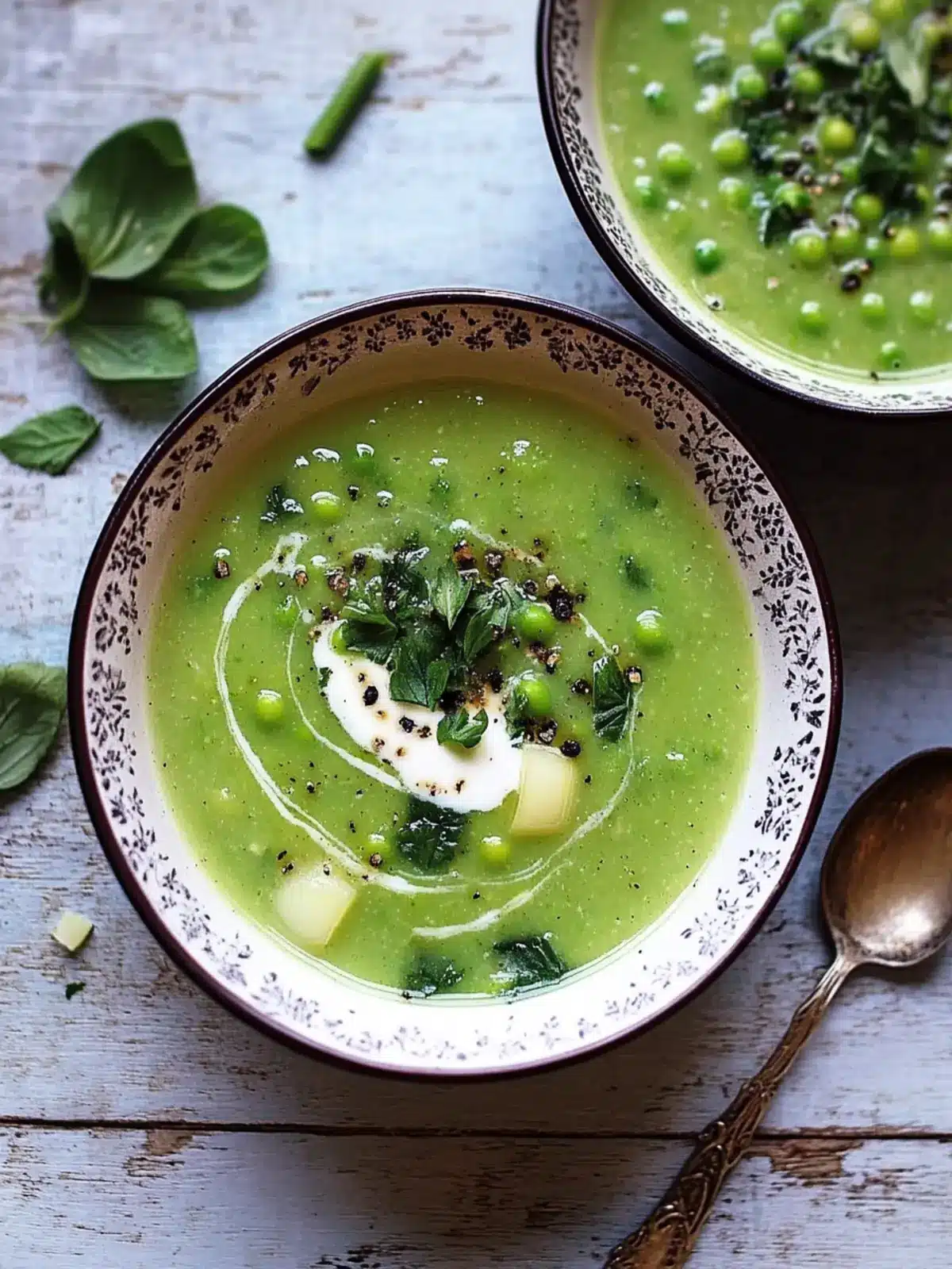 Spring Pea and Leek Soup