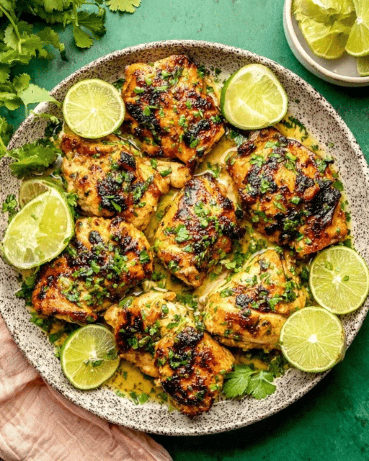 Gin-Fried Chicken with Cilantro-Lime Glaze