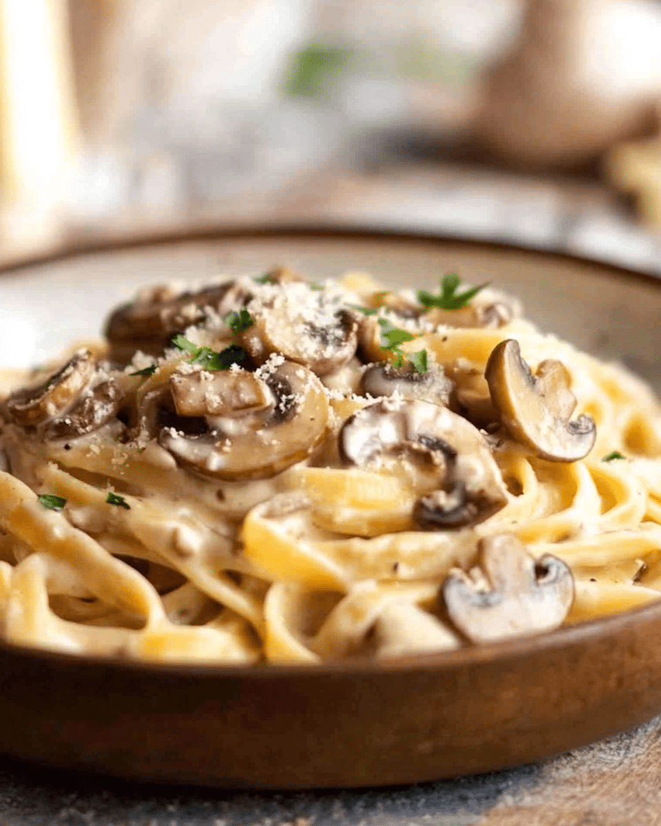 Authentic Martin Guitar-Style Creamy Mushroom Pasta
