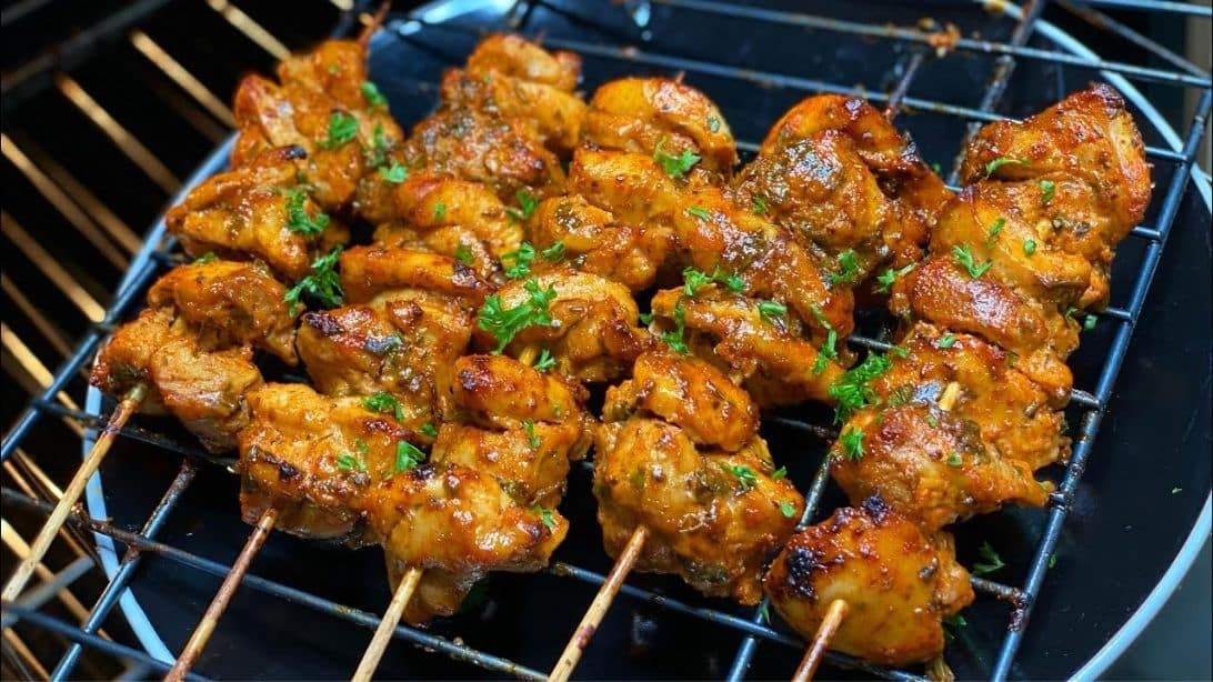 Hidden Device Grilled Chicken Skewers