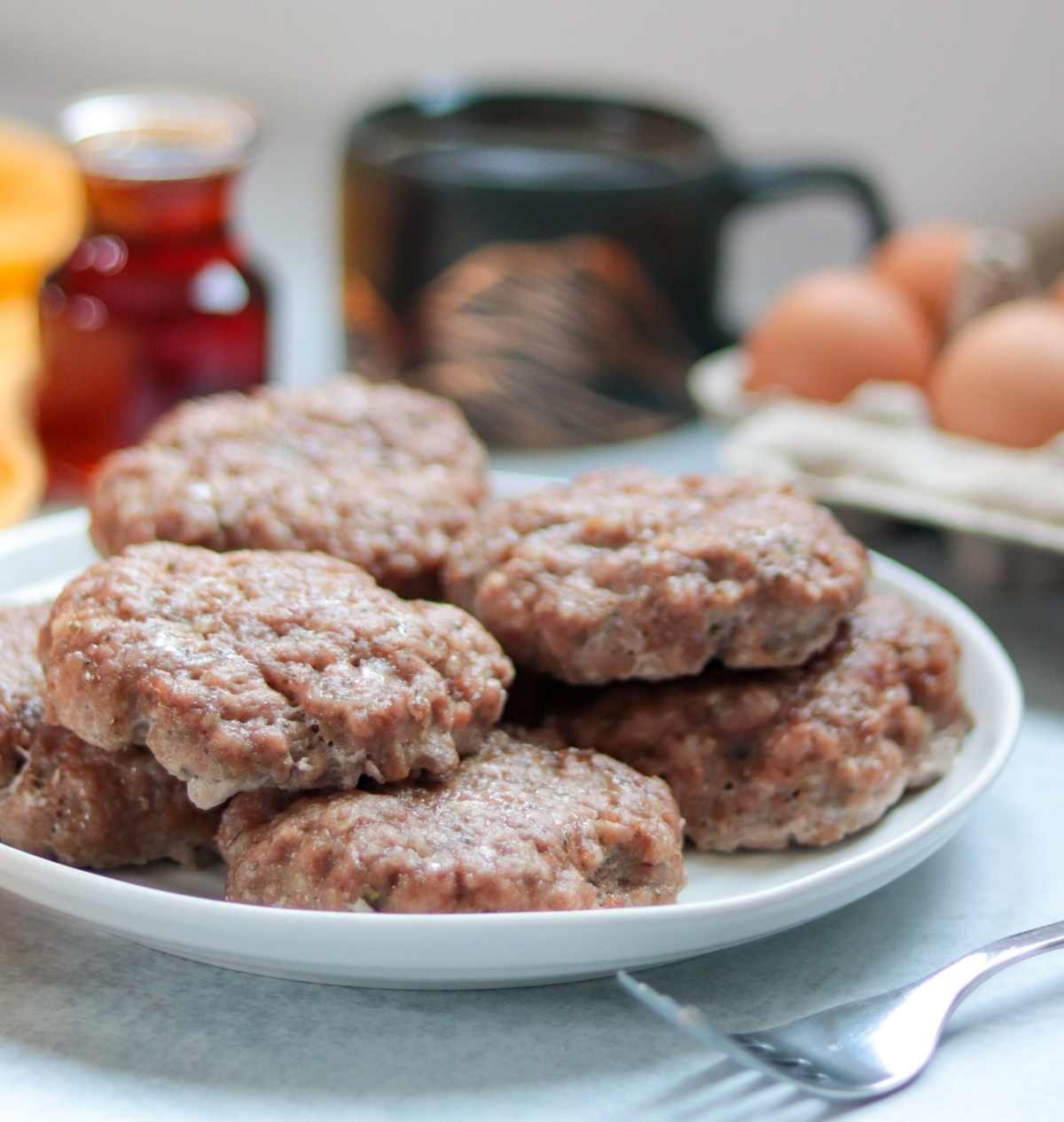 Maple-Bacon Breakfast Sausage and Eggs