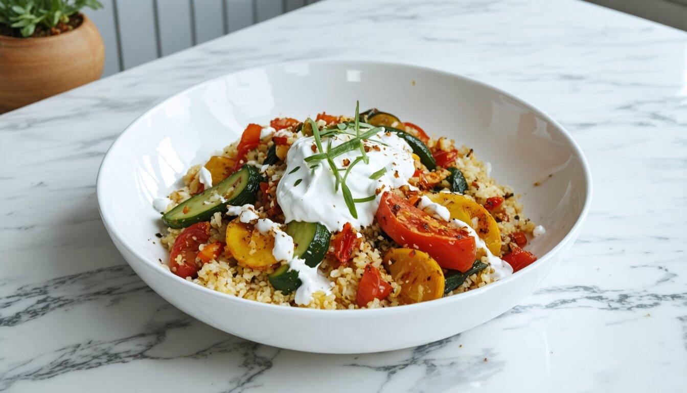 Harissa-Roasted Vegetable Couscous Bowl