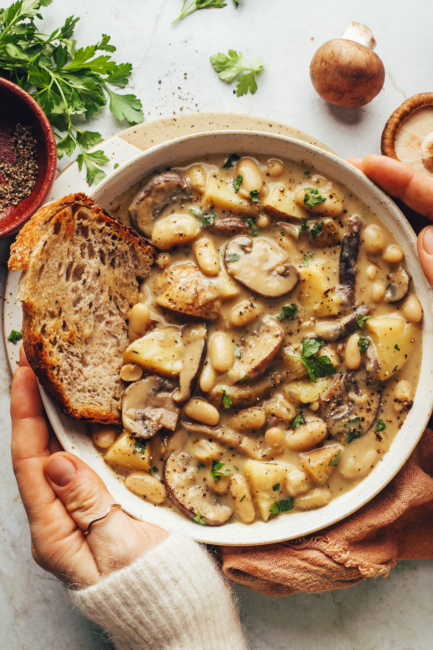 Wild Mushroom & Fireweed Forage Stew