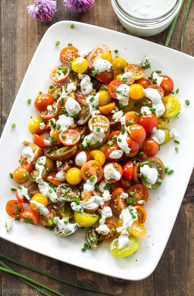 Heirloom Tomato-Peach Salad with Whiskey Vinaigrette