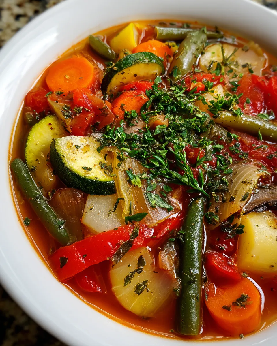 Herb-Infused Vegetable Soup