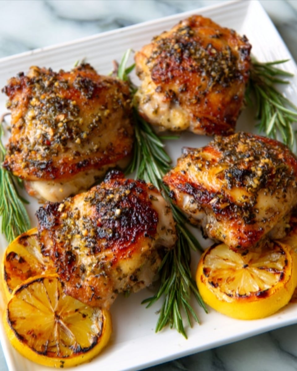 Lemon-Herb Chicken Thighs with Garlic