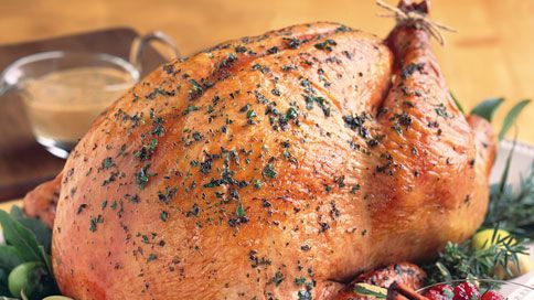 Herb-Crusted Turkey 'Pulled' with Apple Cider