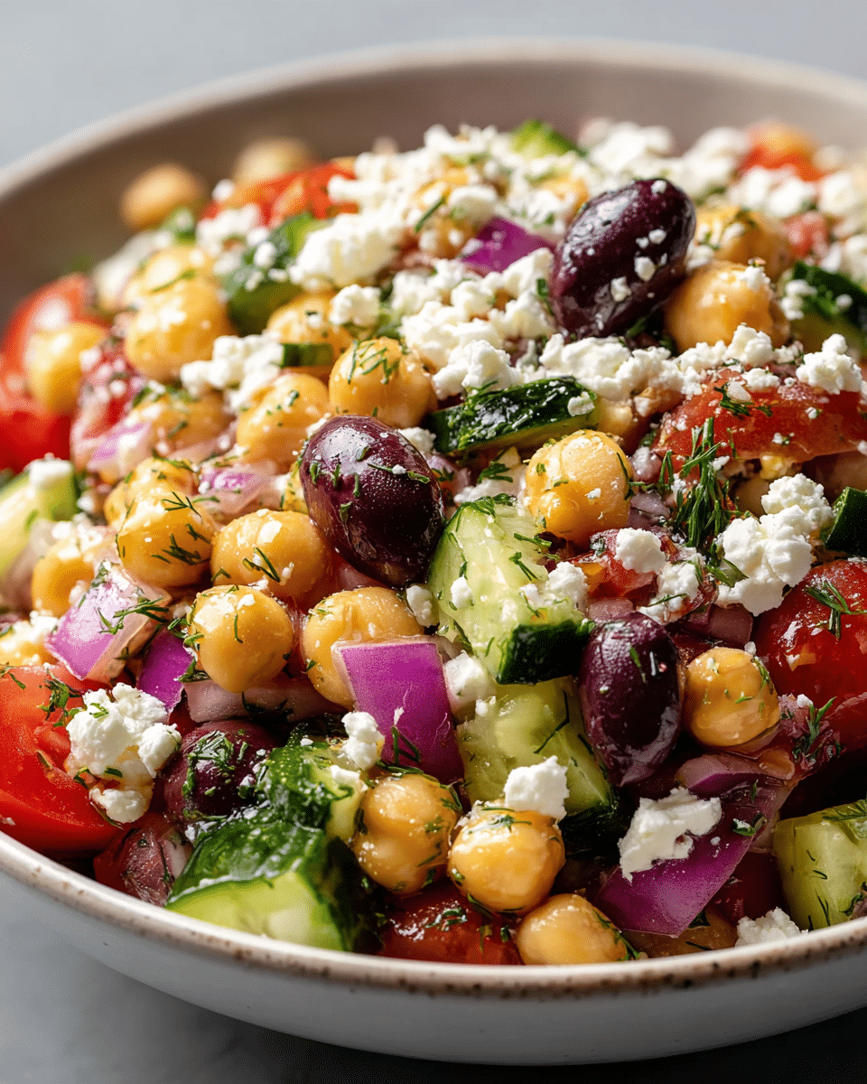Williams' Mediterranean Chickpea Salad with Feta