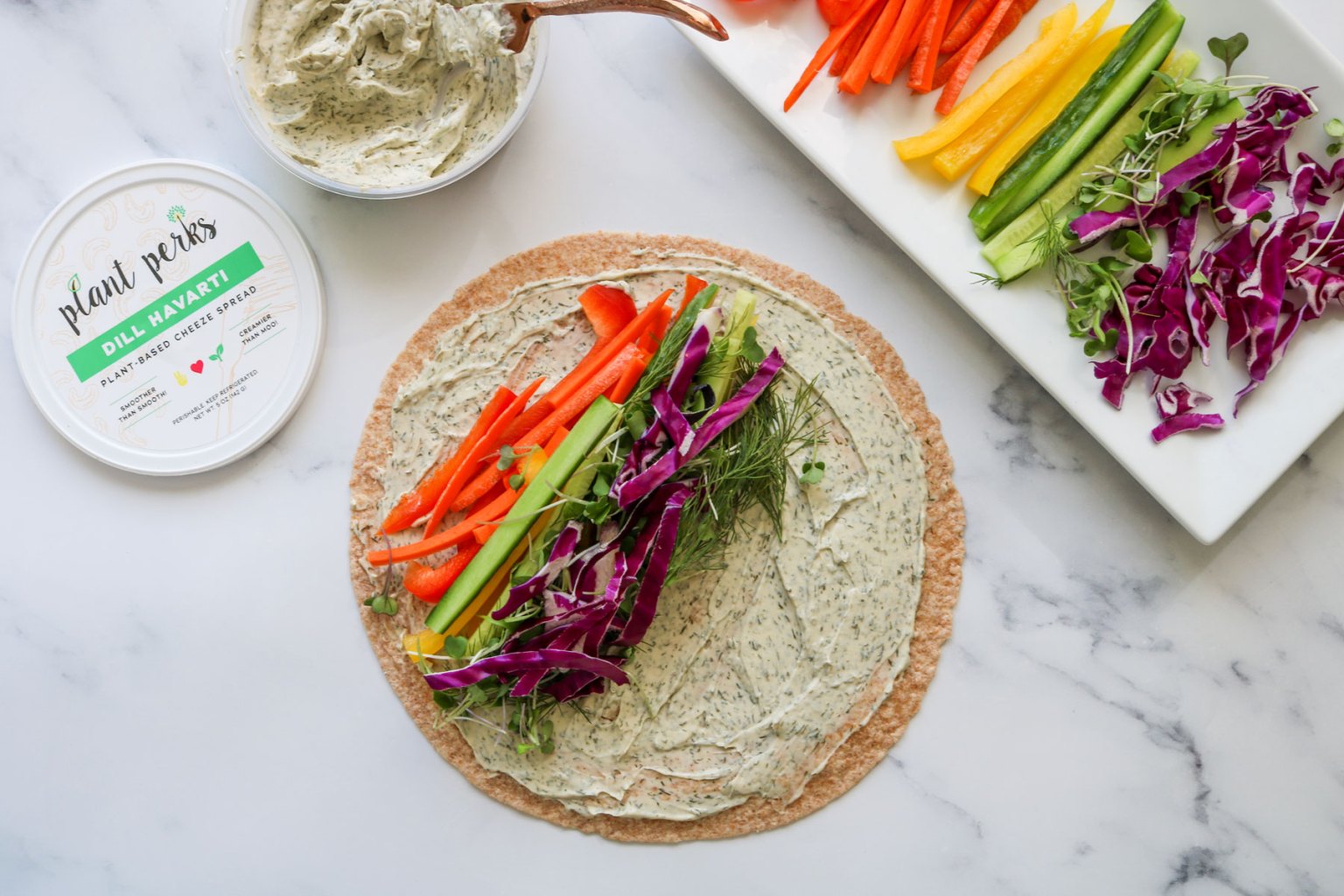Fun-Filled Rainbow Veggie Wraps