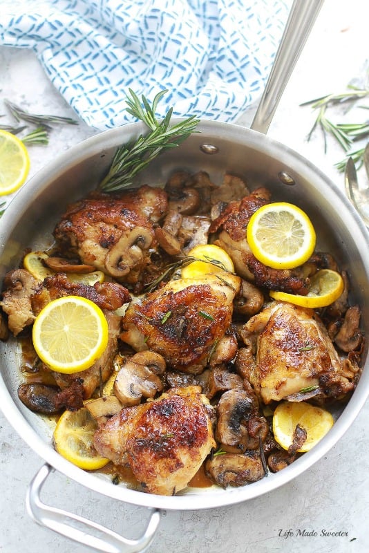 Lemon-Orange Rosemary Chicken Skillet