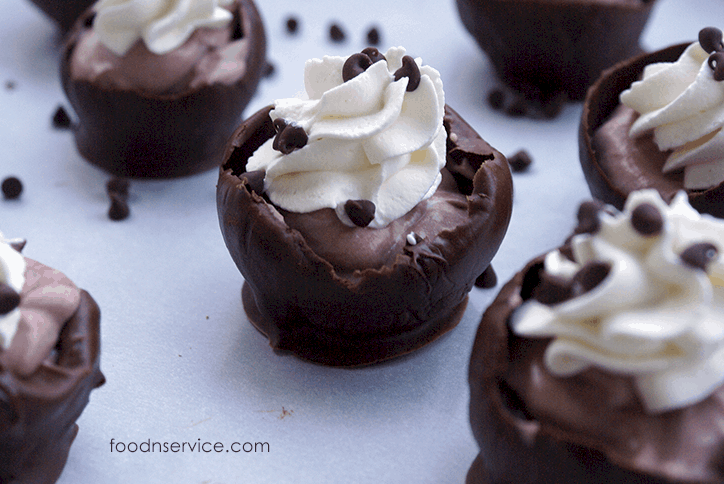 Fun-Sized Chocolate Mousse Cups