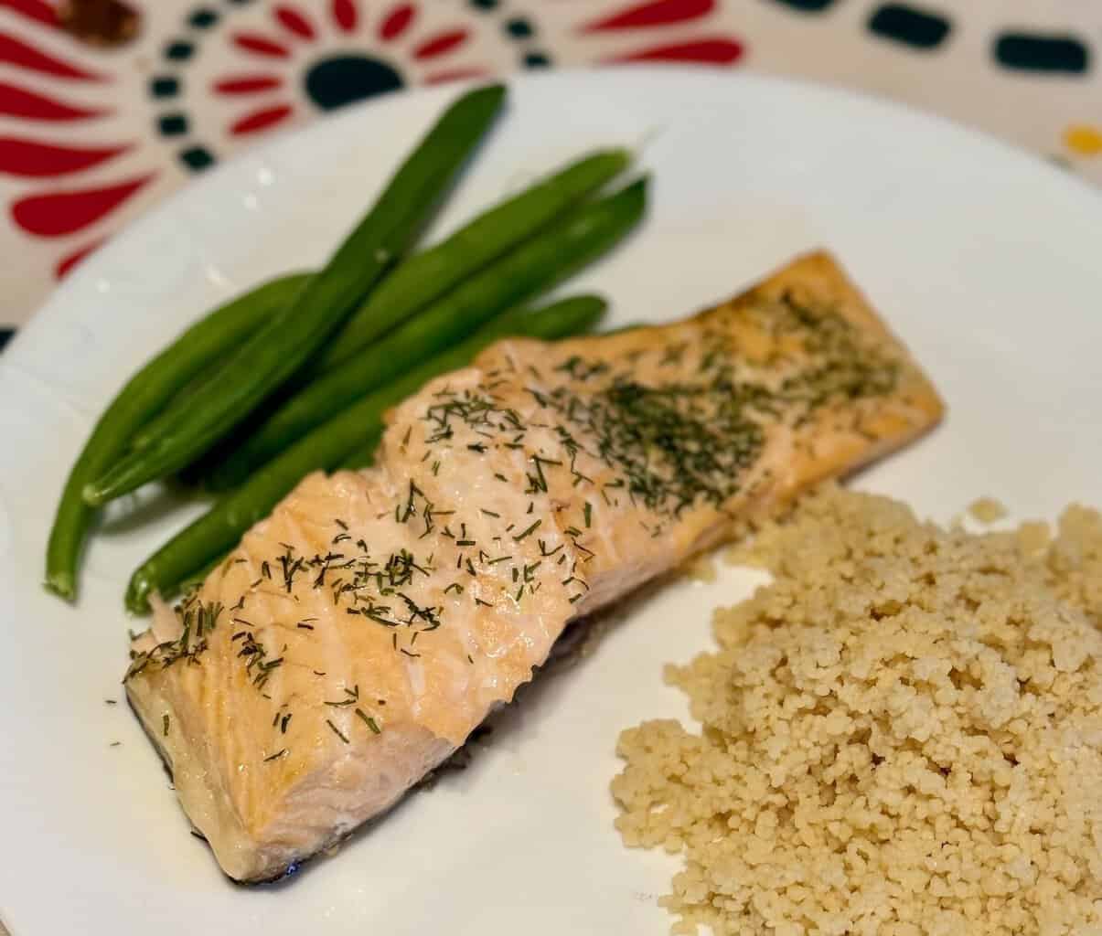 Crispy Lemon-Dill Air-Fryer Salmon