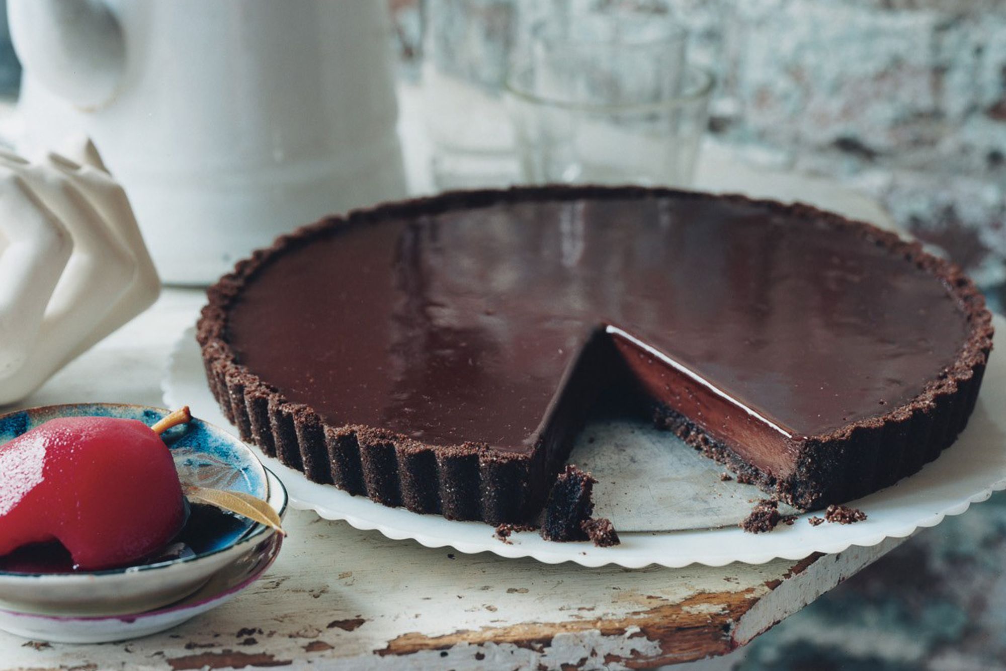 Gin-Flavored Chocolate Tart
