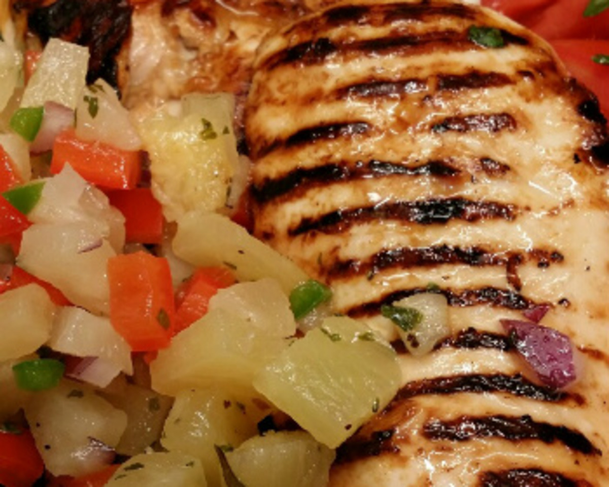 Island-Style Coconut Chicken with Pineapple Salsa