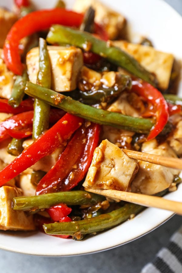 Honey-Ginger Tofu Stir-Fry with Mixed Vegetables