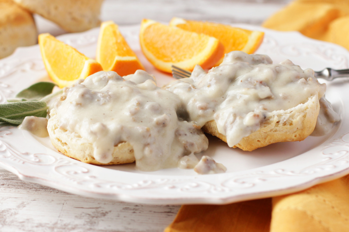 Chattanooga Biscuits and Smoked Sausage Gravy