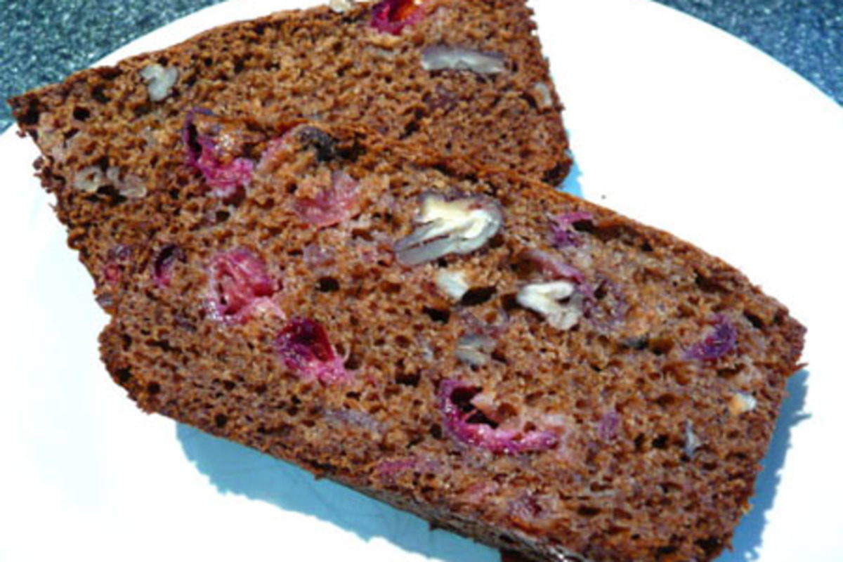 Herb & Nutty Holiday Bread with Cranberries